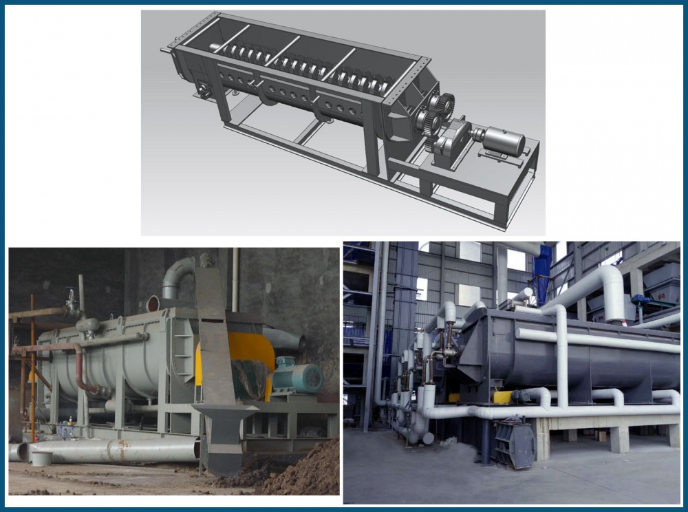 造纸污泥专用圆盘干燥机,烘干造纸尾桨,造纸尾渣干燥机