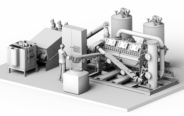 市政工业废水污泥专用低温真空圆盘干燥机连续稳定运行，须做到以下几点